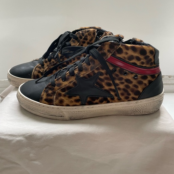 Piranha distressed cheetah high tops - Picture 3 of 6